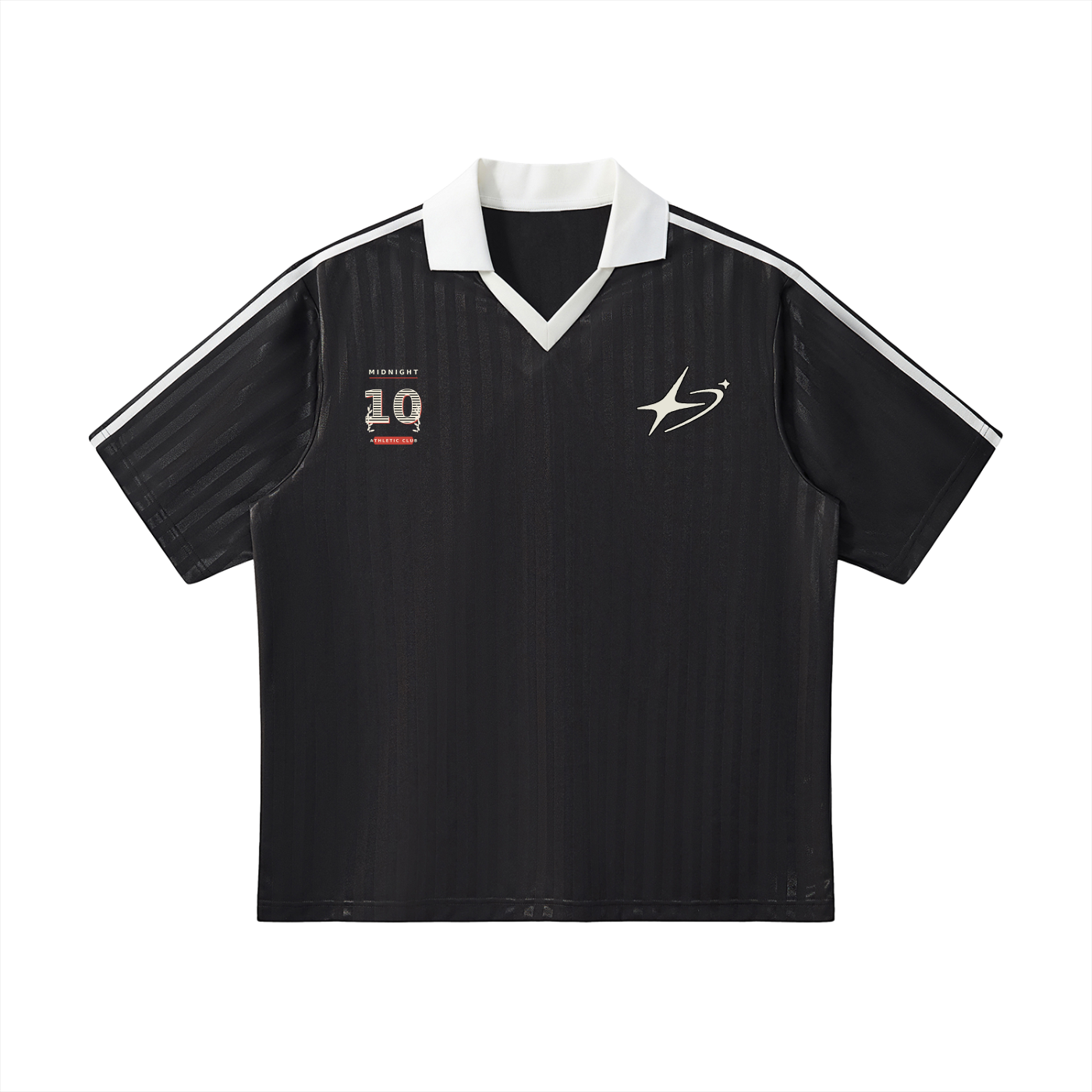 Midnight Ten Striped Soccer Jersey